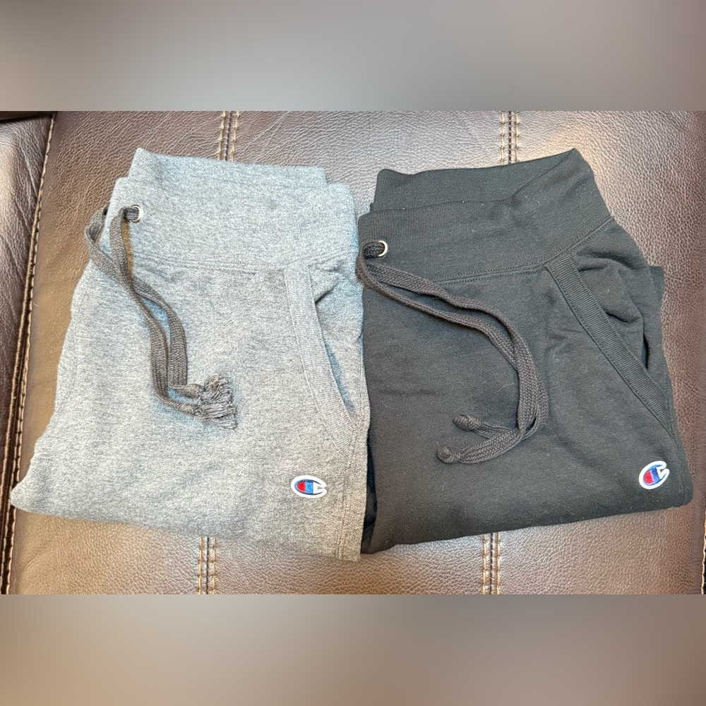 Champion Gray and Black Track Pants Comfortable Joggers
